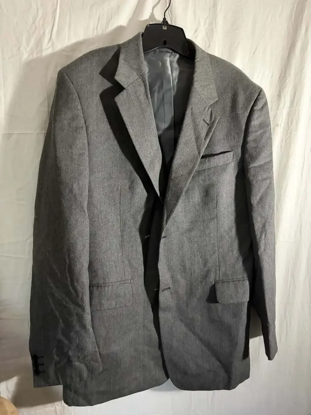 Tassio Di Biella Primo Gray Wool Blend Sport Coat Blazer
